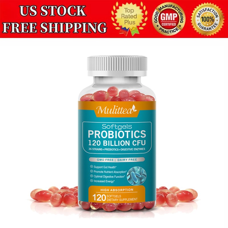 Probiotics Digestive Enzymes 120 Capsules 120 Billion CFU Potency Immune Health