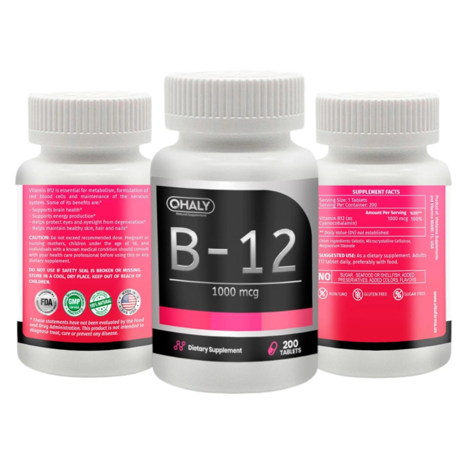 Vitamin B12 (Methylcobalamin) 1000 mcg, Fast Dissolve 200 Tablets