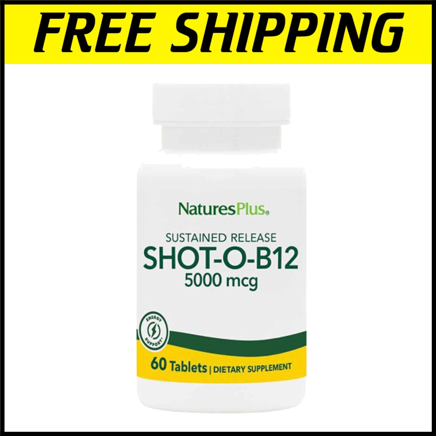 Vitamin B12 5000 mcg Sustained Release Tablets – Adult Energy & Immunity Support