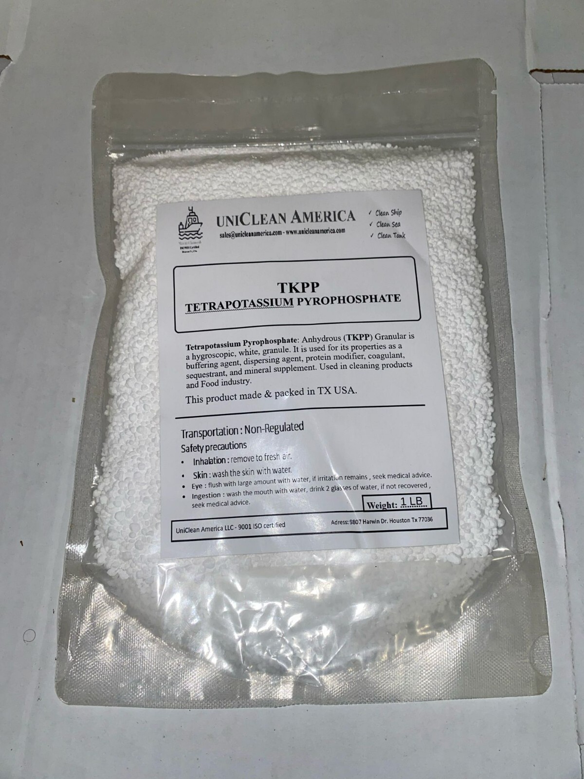 Potassium pyrophosphate – Tetra potassium pyrpphosphate – TKPP
