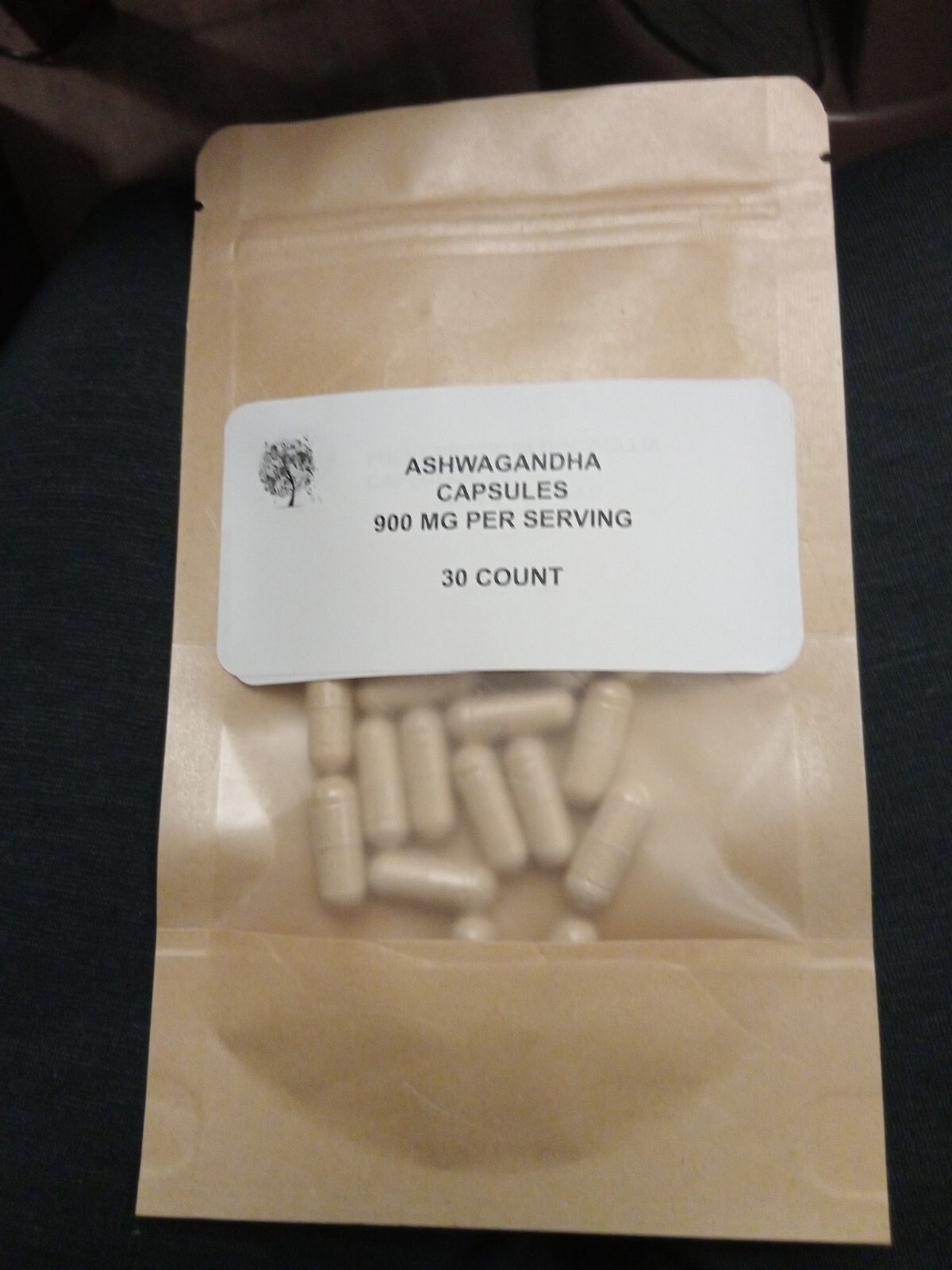 FULL SPECTRUM ASHWAGANDHA CAPSULES~900 MG PER (2)~MOOD, ENERGY, ~30 COUNT