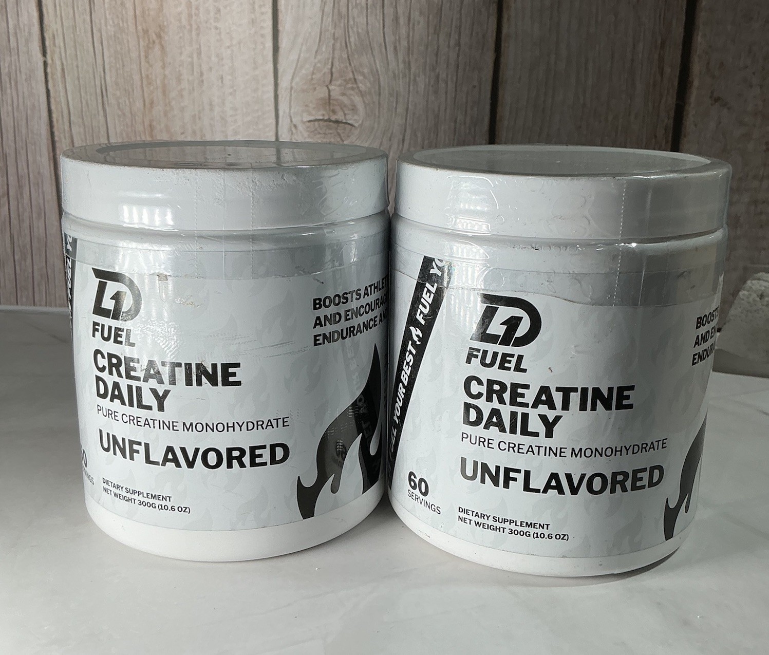 Creatine Monohydrate Powder (2 PACK) Muscle gain 5g per serv 300g Unflavored