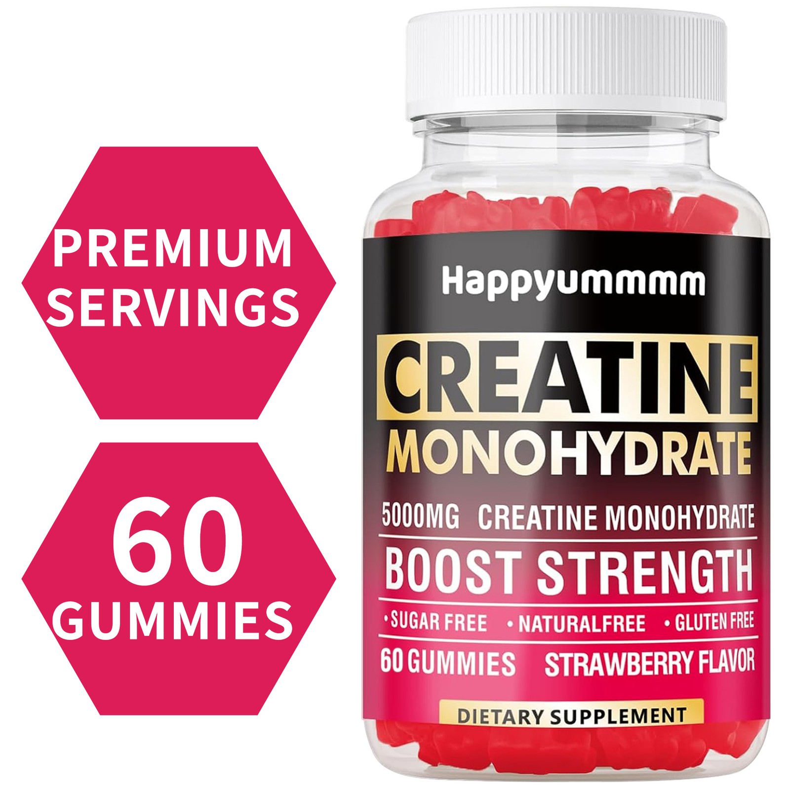 Creatine Monohydrate Gummies – Pre-Workout Energy & Muscle Growth Support