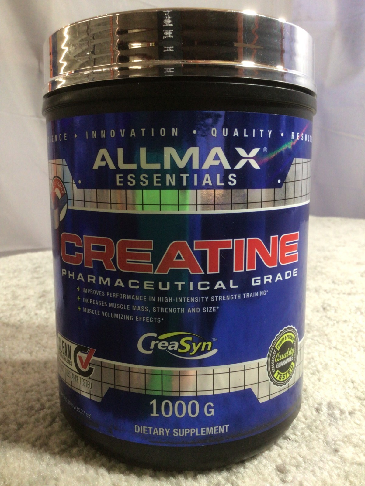 ALLMAX Creatine Pharmaceutical Grade Powder 1000g – Vegan & Gluten EXP 9/2026