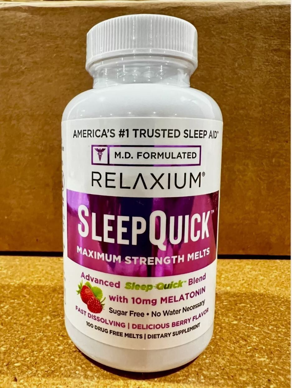Relaxium Sleep Quick Melts 100 Servings Max Strength Get the Best Sleep
