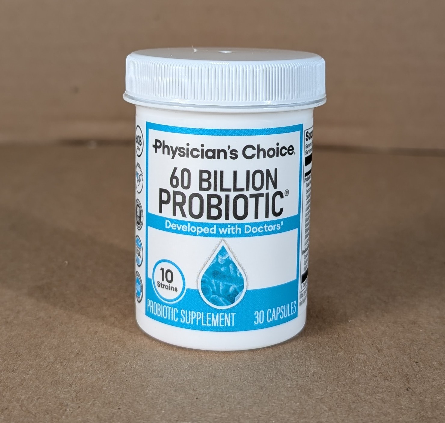 Physician’s Choice 60 Billion Probiotic Capsules, 30-Caps, Sealed Exp 04/27