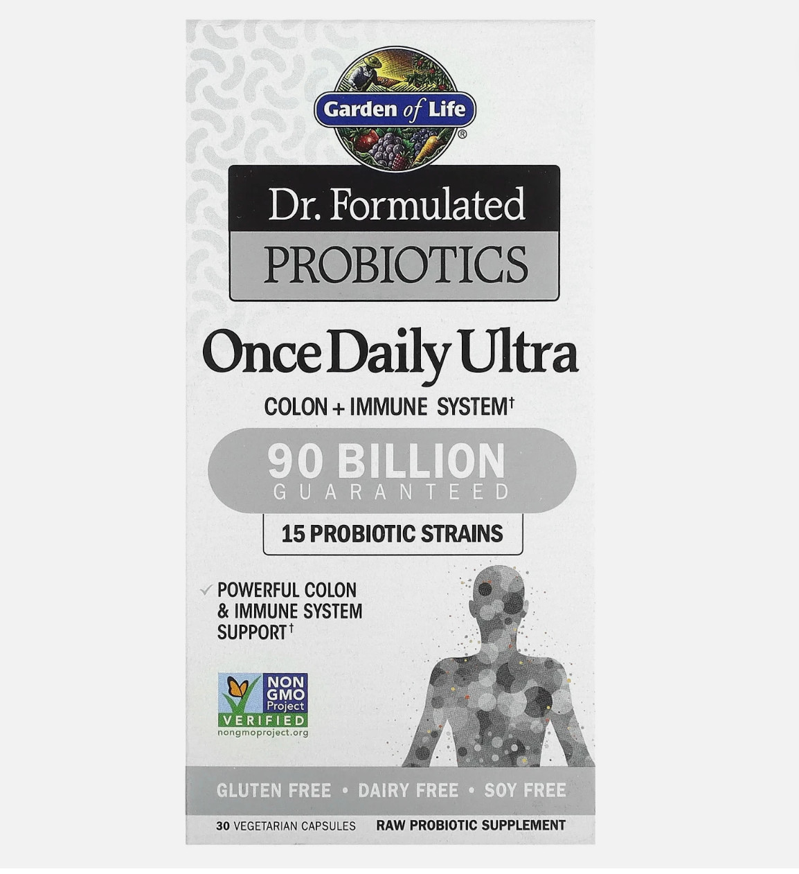 Dr. Formulated Probiotics Once Daily Ultra 90 Billion 30 Veg Capsules