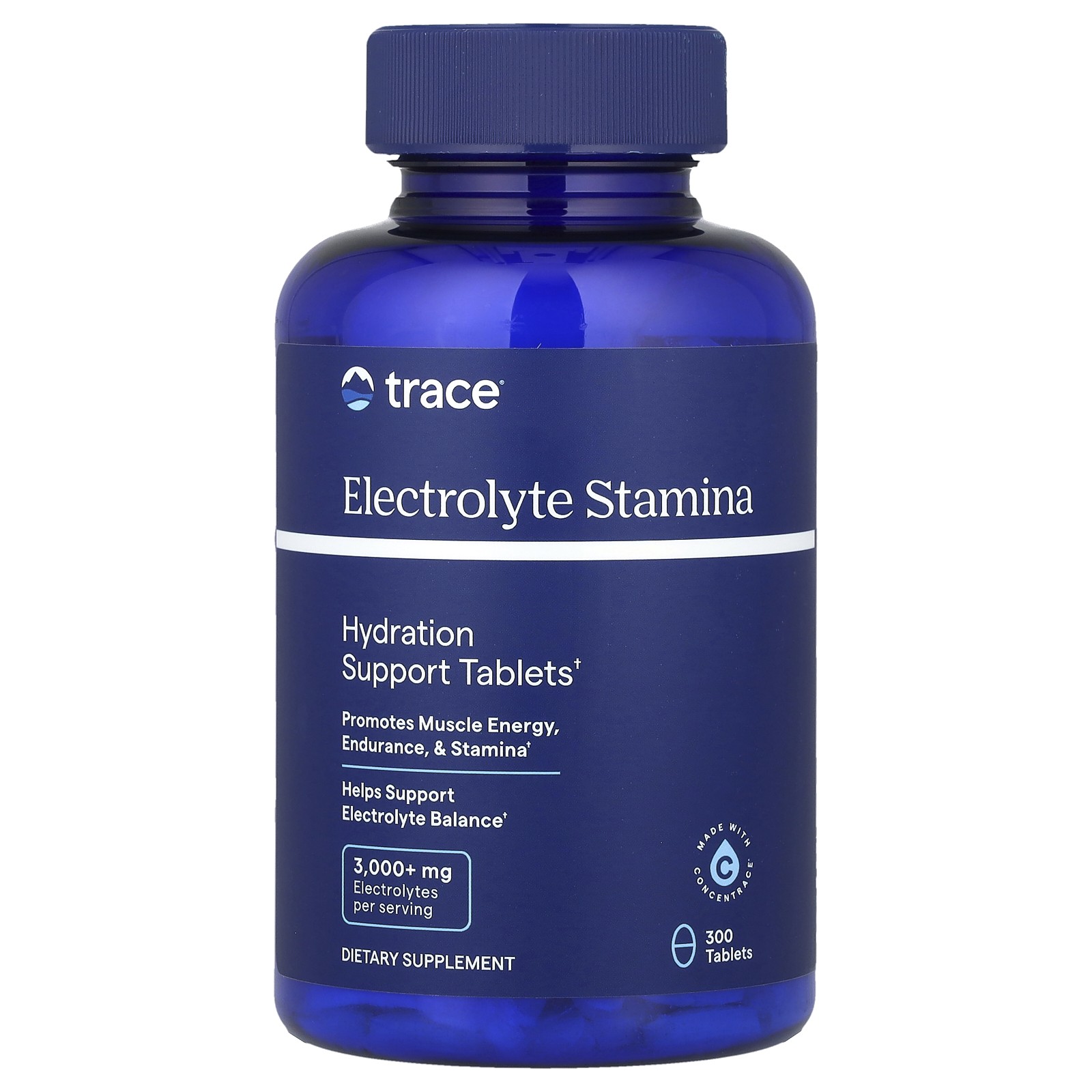 Trace Minerals Research Electrolyte Stamina 300 Tablets Allergen-Free,