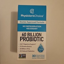 Physician’s Choice 60 Billion Probiotic 30 veg capsules Exp 05/2026+