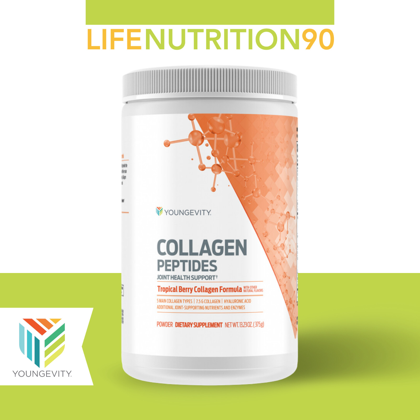 Youngevity Collagen Peptides – Joint Health Support / Tropical Berry / 375 g