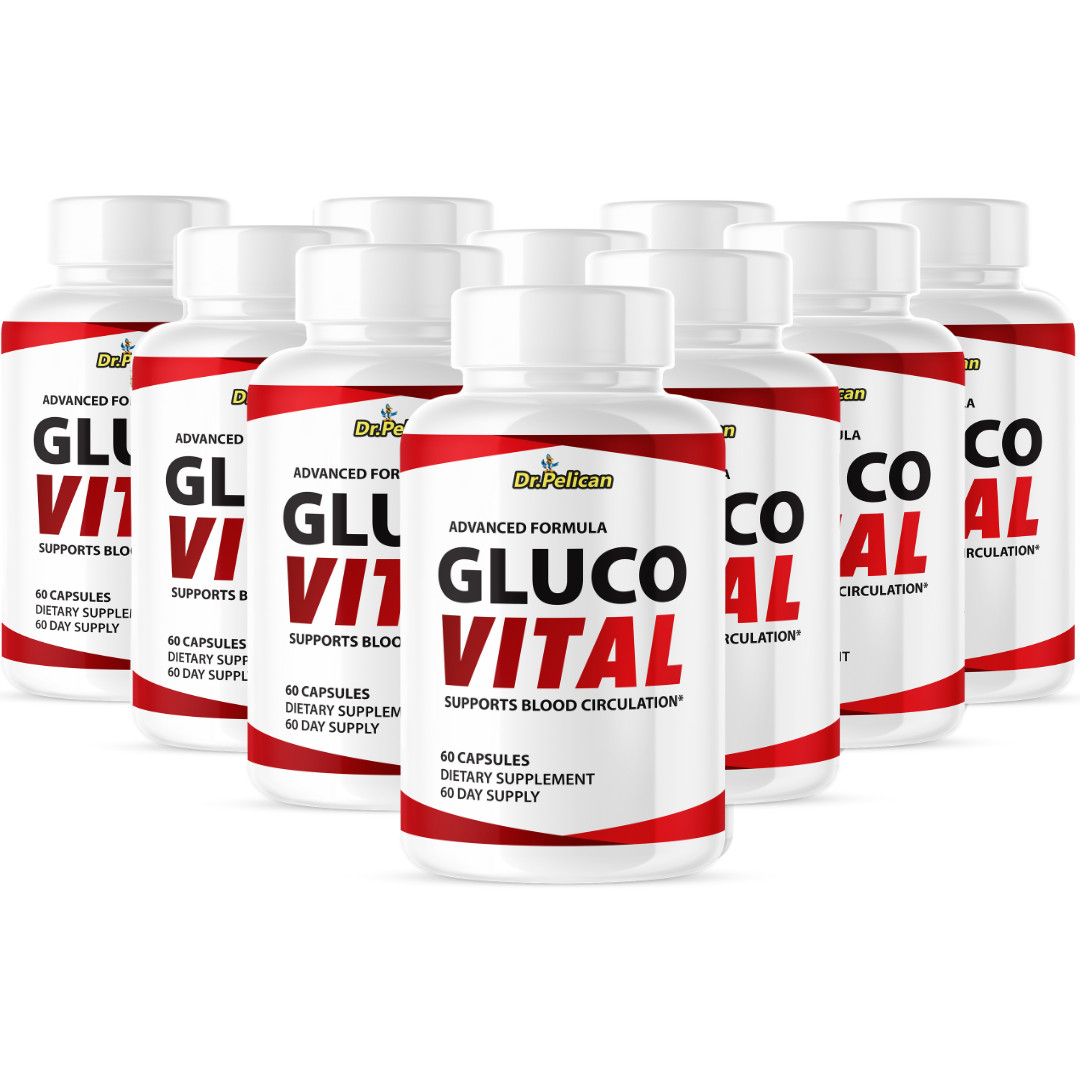 Gluco Vital- Blood Support- 10 Bottles- 600 Capsules
