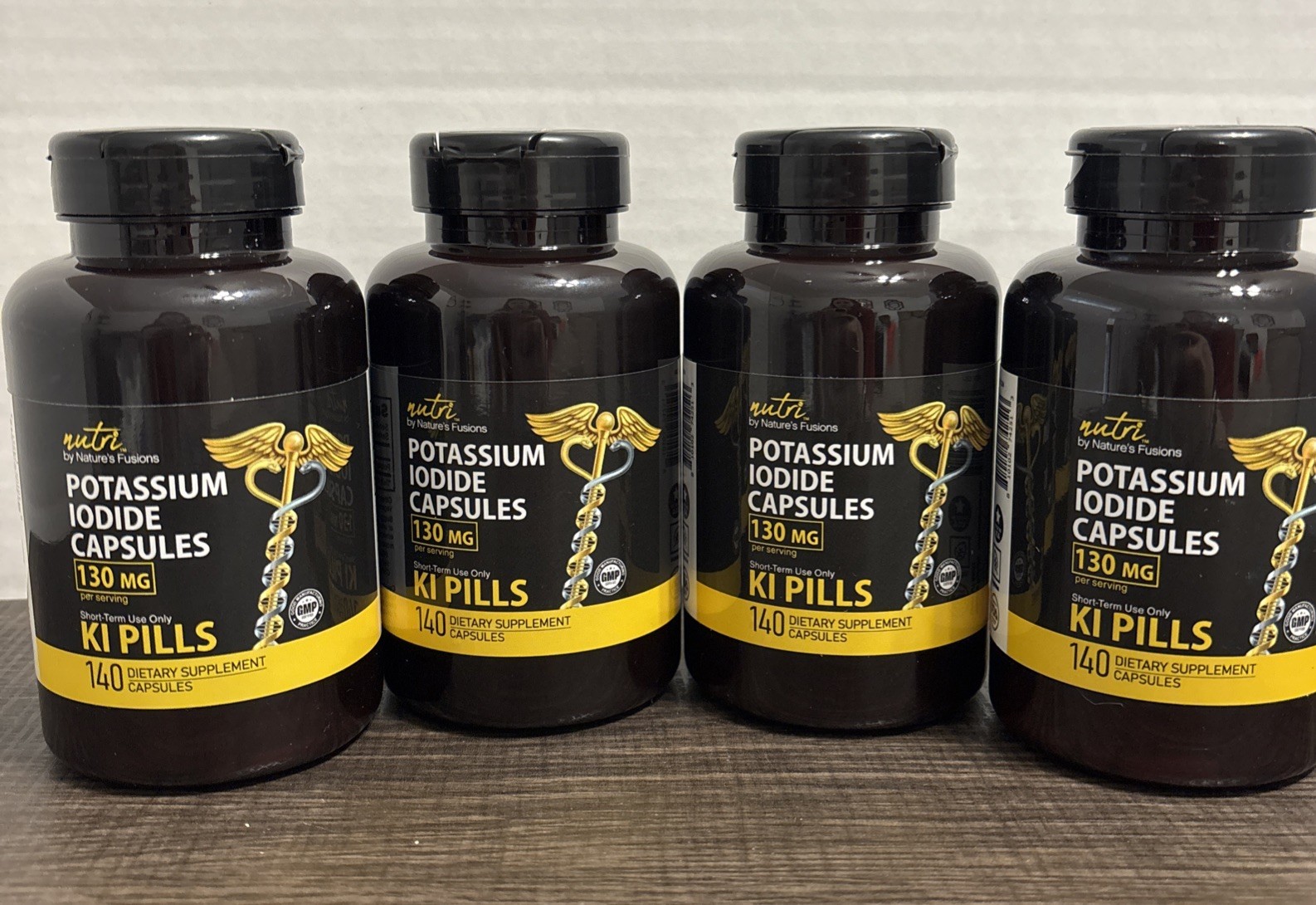 Nutri Potassium + Iodide 140 Caps 130mg NEW 4 Pack Exp 10/2032