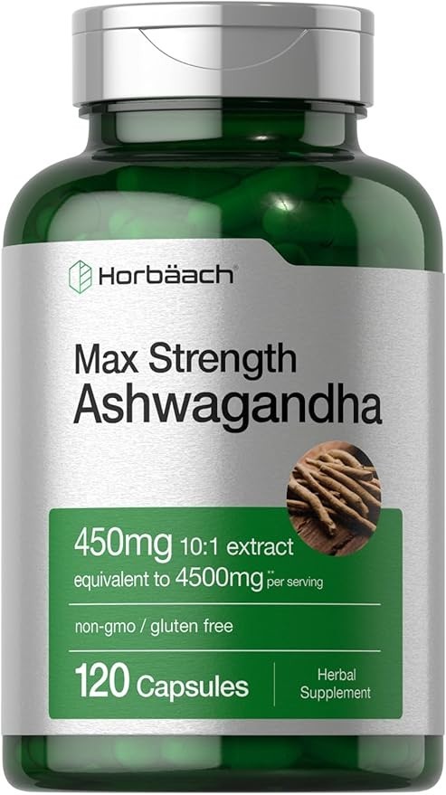 Ashwagandha Capsules | 4500 mg | 120 Count | by Horbaach