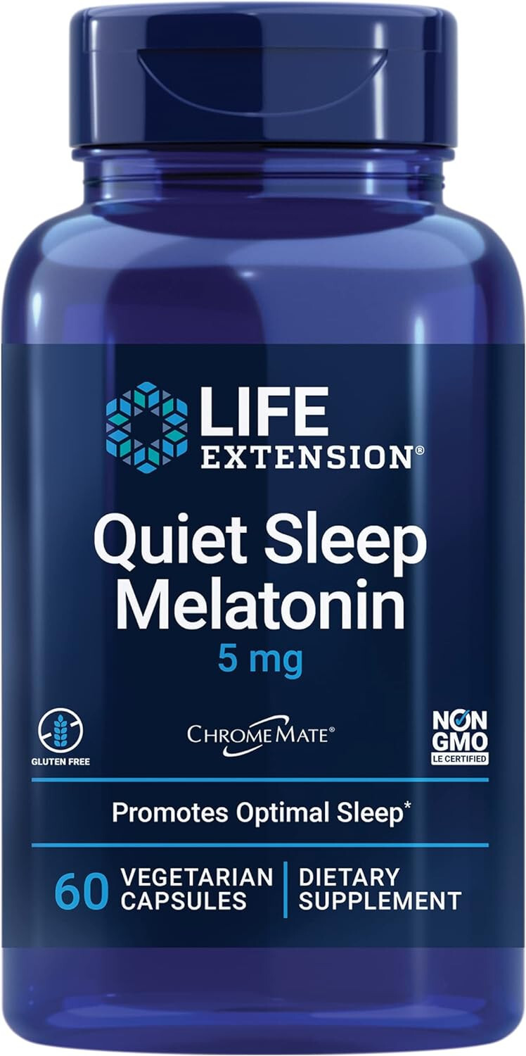 Life Extension Quiet Sleep Melatonin, 5 mg 60 vegetarian capsules