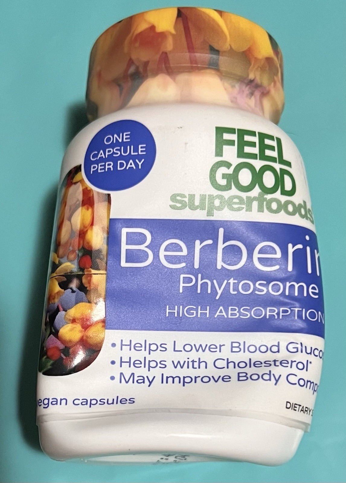 Feel Good Superfoods Berberine Phytosome High Absorption 60ct BB04/28