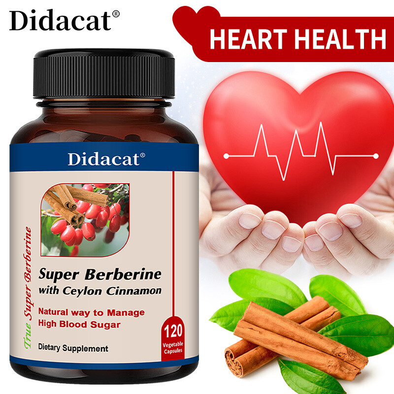 Super Berberine with Ceylon Cinnamon Dihydroberberine, 4250 Mg Capsules