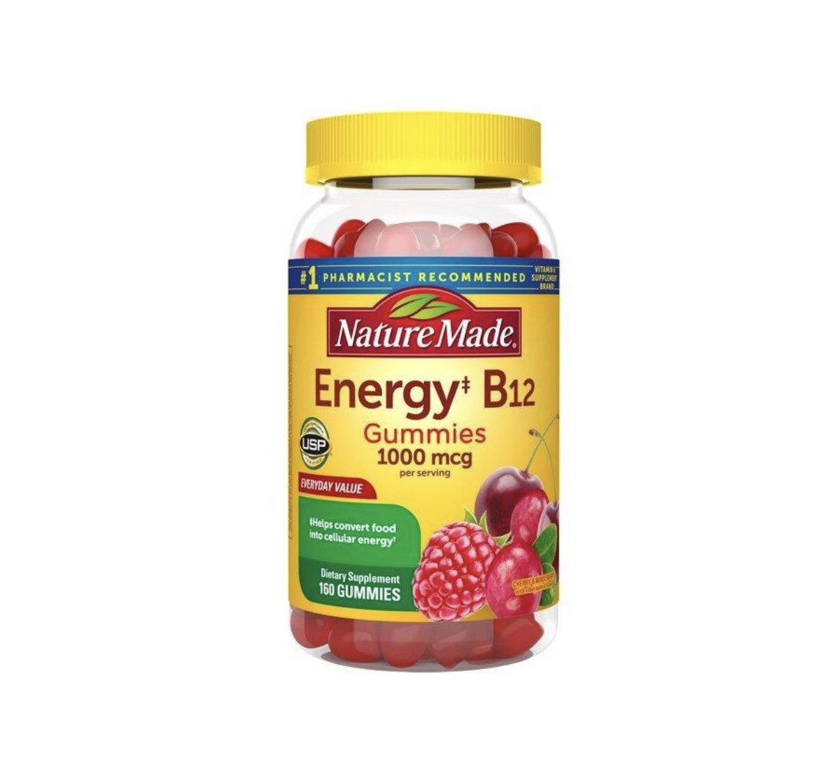 Nature Made Energy Vitamin B12 1000 mcg Gummies  160