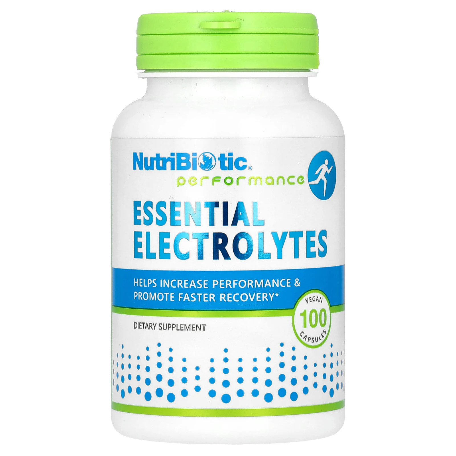 NutriBiotic Essential Electrolytes 100 Vegan Capsules Egg-Free, Gluten-Free,