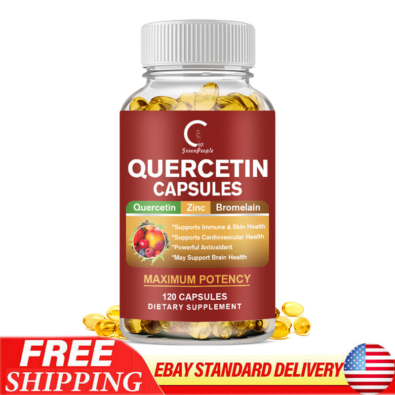 Quercetin with Bromelain – Premium Antioxidant Immune Support – 120 Capsules