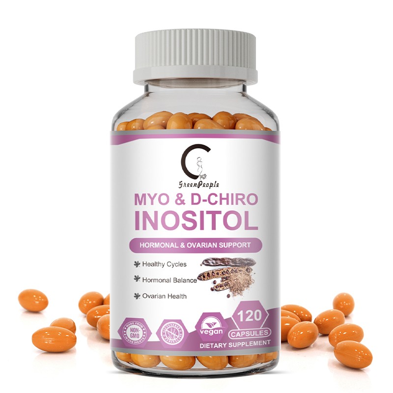 Myo-Inositol Supplement for PCOS with Ashwagandha and Vitamin D – 120 Capsules