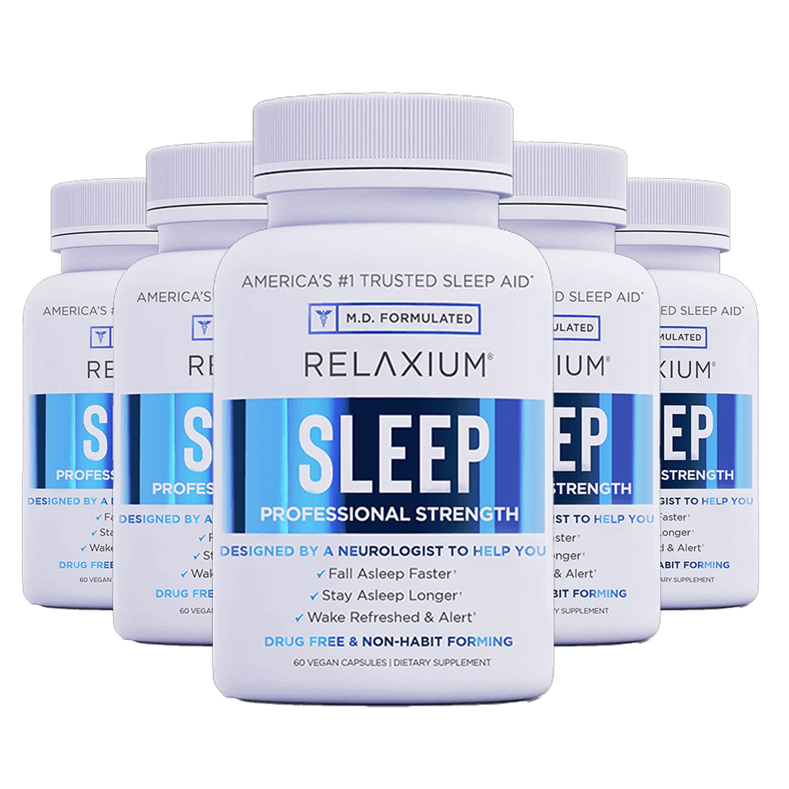 Relaxium Sleep – L-Tryptophan, Magnesium – Fall Asleep Faster, Wake Refreshed