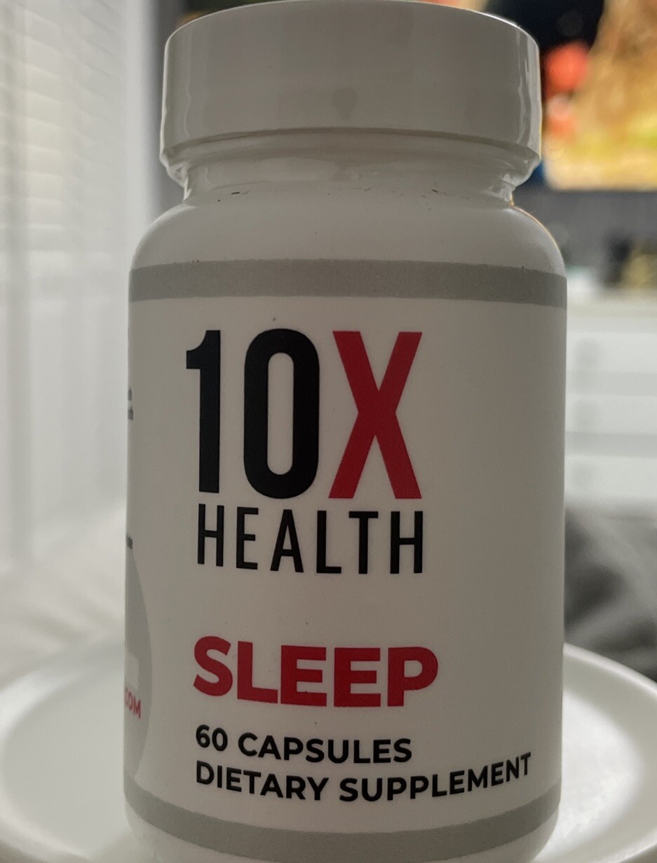 10X Health Sleep Aid with Melatonin, Magnesium, and L-Theanine New FREESHIPPING