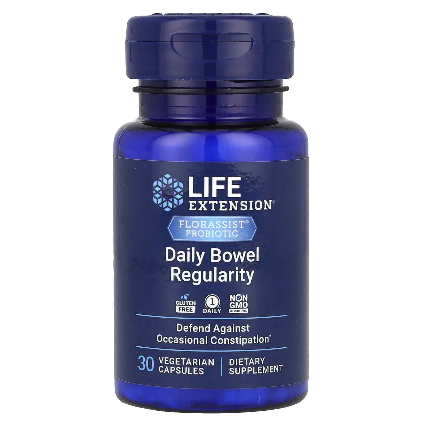 Life Extension Florassist® Probiotic, Daily Bowel Regularity 30 Veggie Caps