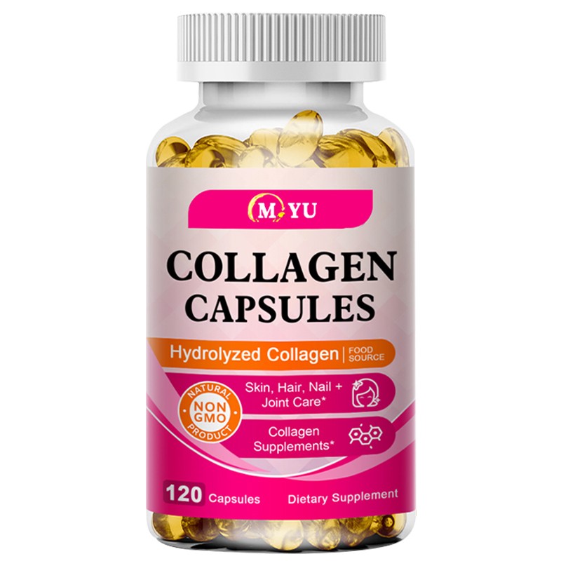 Hydrolyzed Collagen Natura Skin,Hair,Nail Non Gmo Dietary Supplement 120capsules
