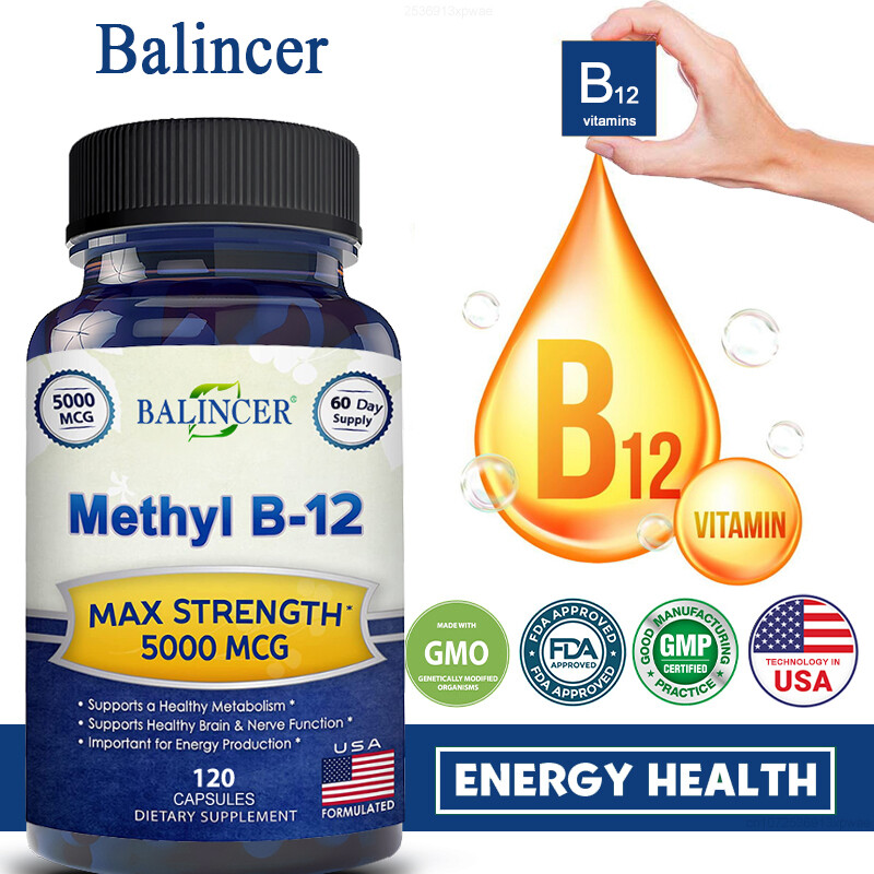 High ABSORBTION Methyl B12 Capsules from 5000mcg Methylcobalamin Vitamin B12