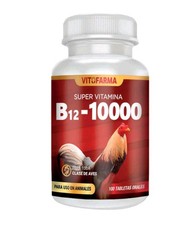 B12 10000 Chickens, Roosters – B 12 Gallos – Vitofarma 100 TABLETS