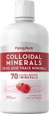 Colloidal Minerals Liquid 32 fl oz | Fulvic Acid Trace Minerals | by Piping Rock