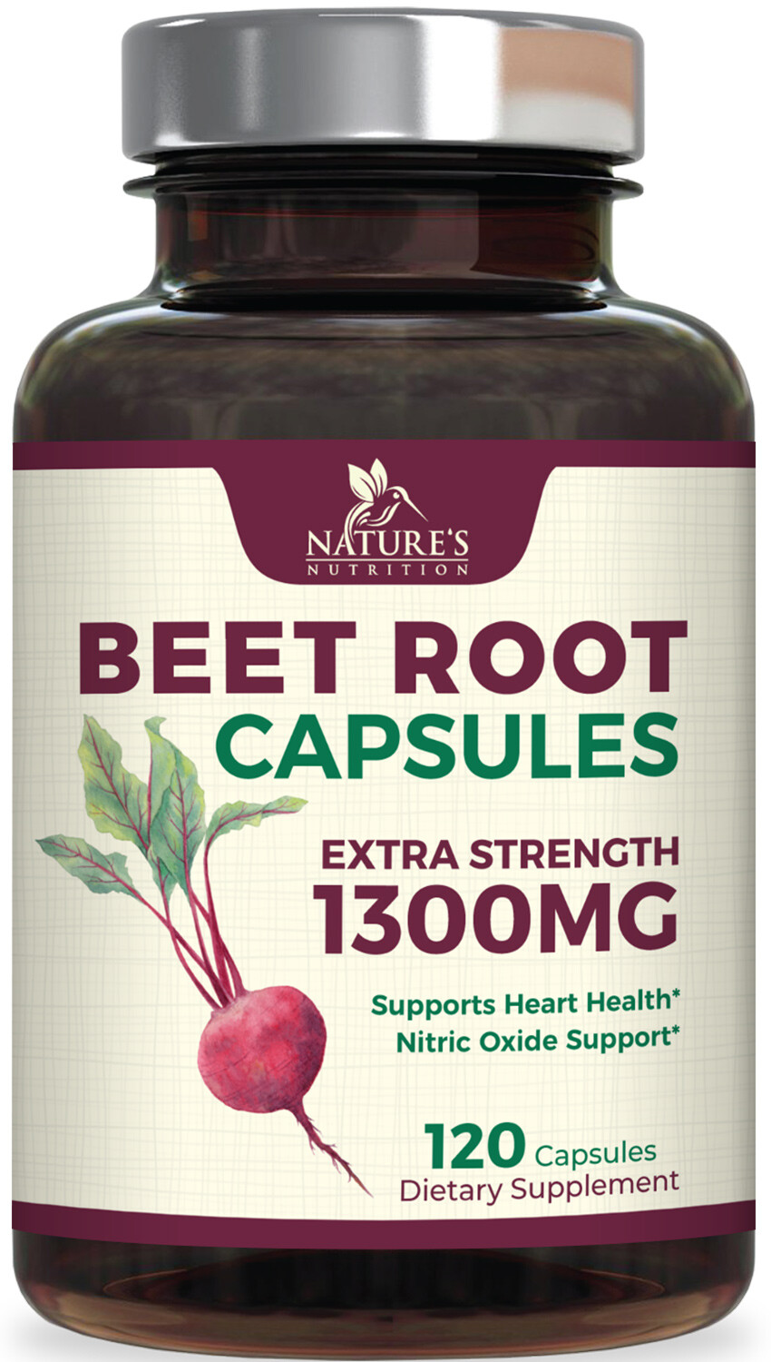 Beet Root Capsules Extra Strength 1300mg Beetroot Powder Extract