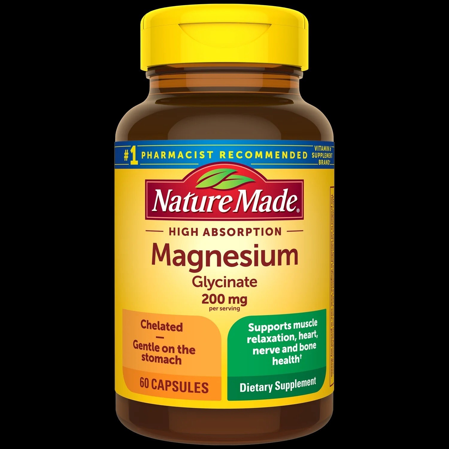 Nature Made Magnesium Glycinate 200mg 60 capsules 12/27