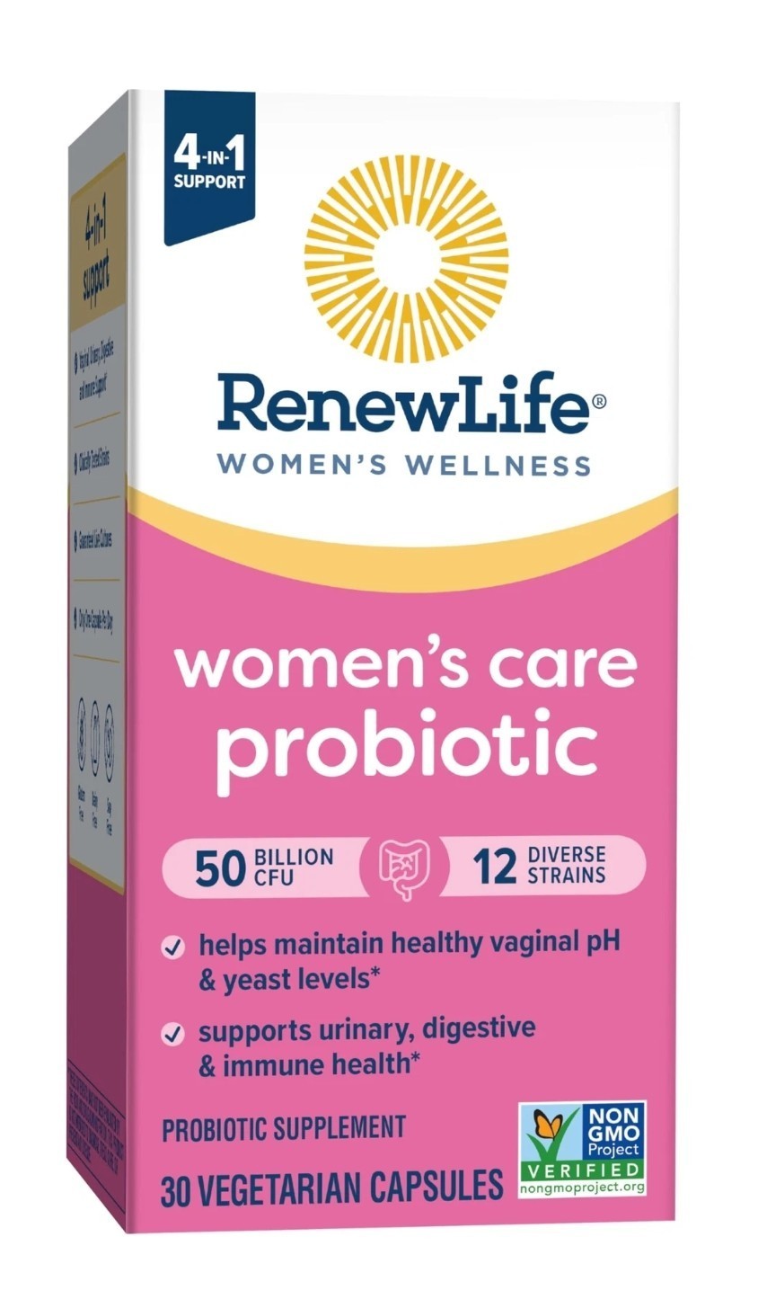 Renew Life Women’s Care Probiotic – 50 Billion CFU – 30 Capsules – Exp 6/26+