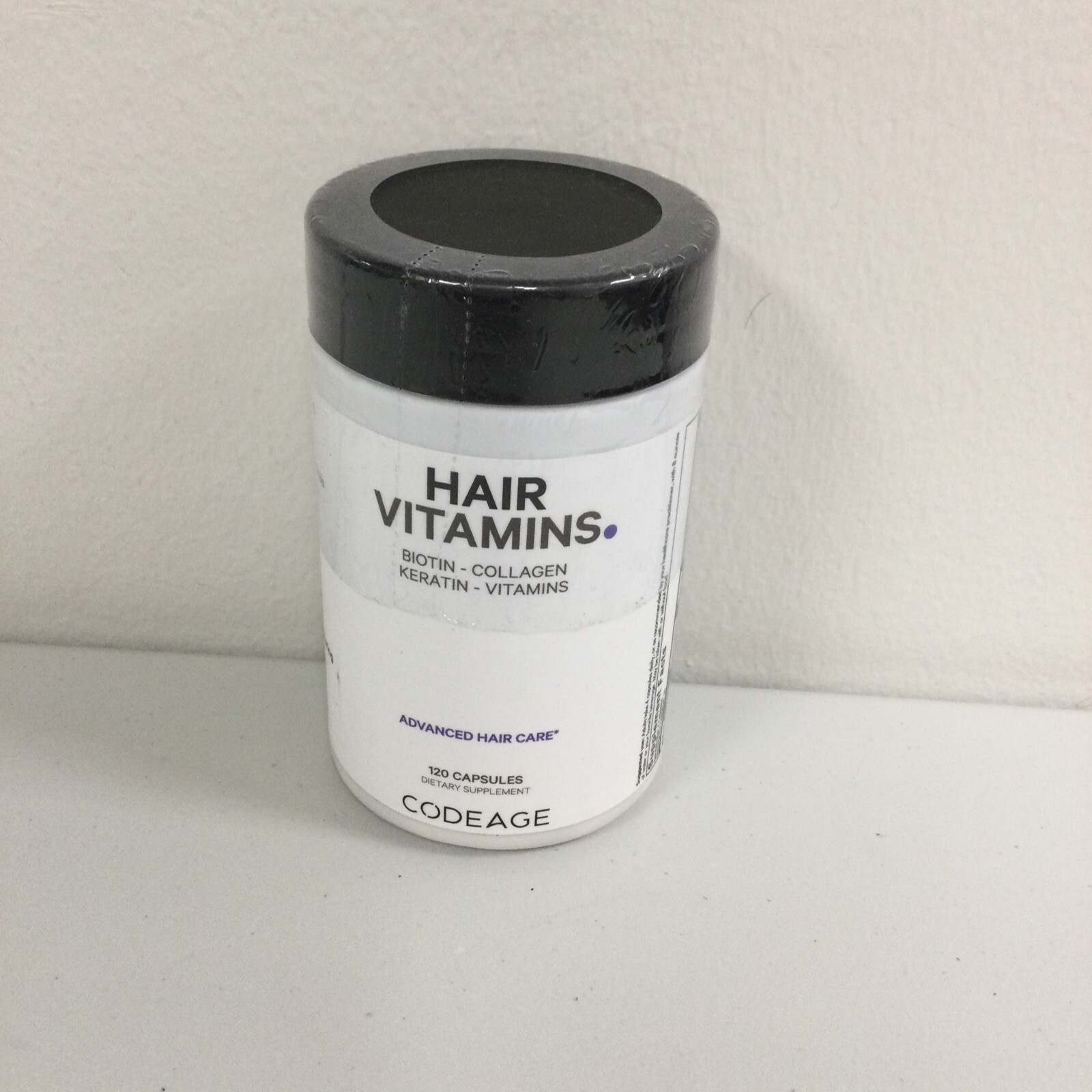 CODEAGE Hair Vitamins 120 Capsules w/Biotin, Collagen & Keratin Exp 08/2026