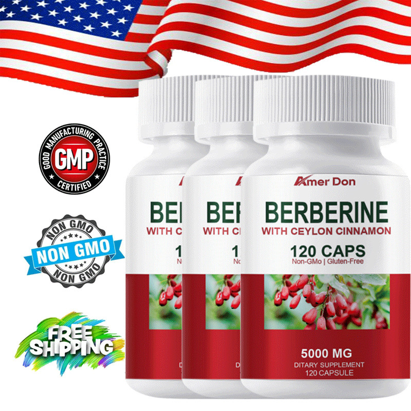 Premium Berberine with Ceylon Cinnamon 5000mg 360 Caps Heart Health & Immune