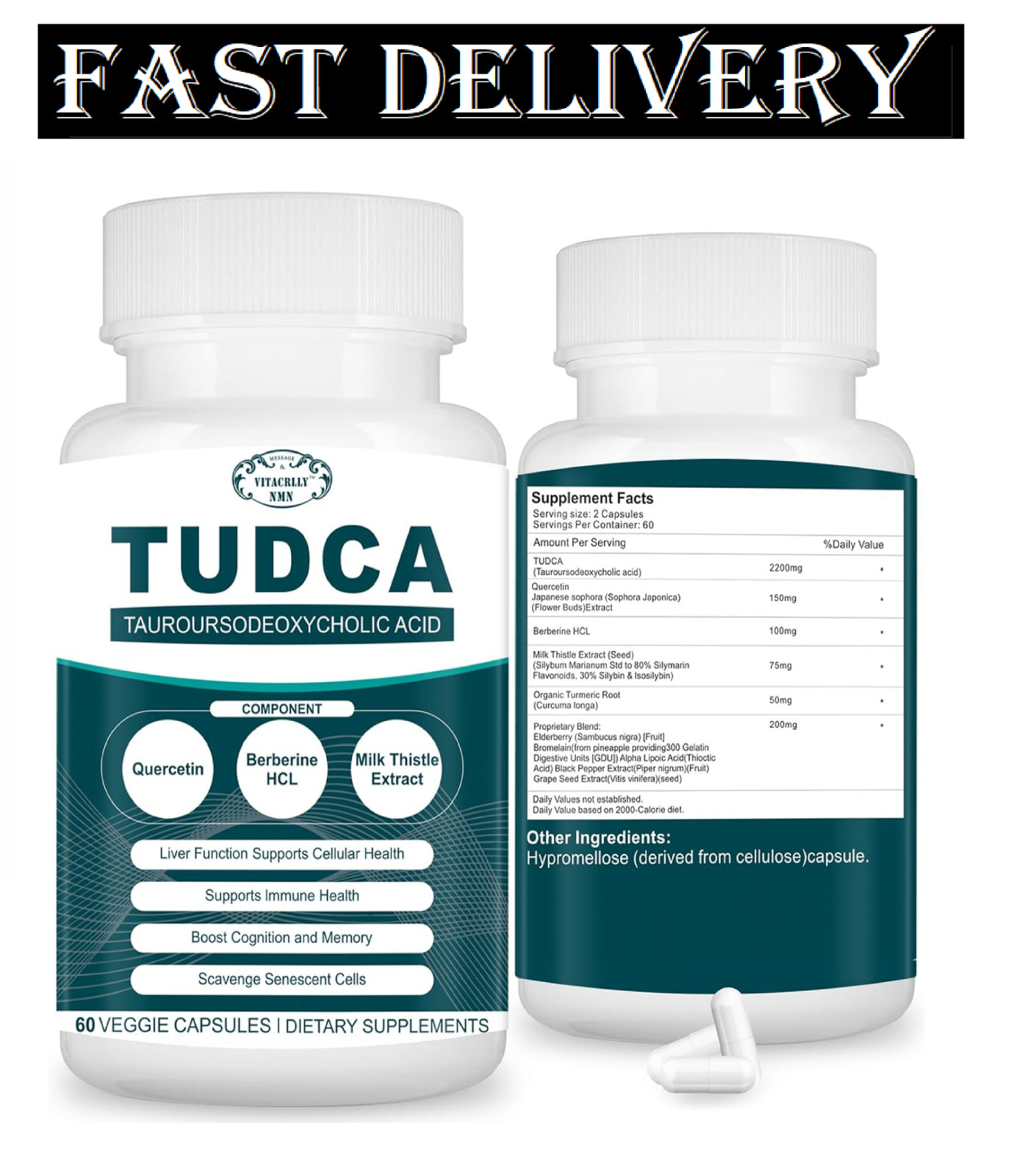 2200MG TUDCA Supplements – Bile Salts Supplement Complex for Liver Detox & Cl…