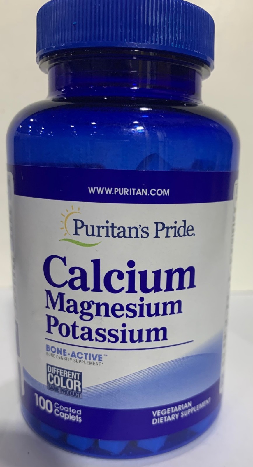 Puritan’s Pride Calcium Magnesium and Potassium – 100 Caplets