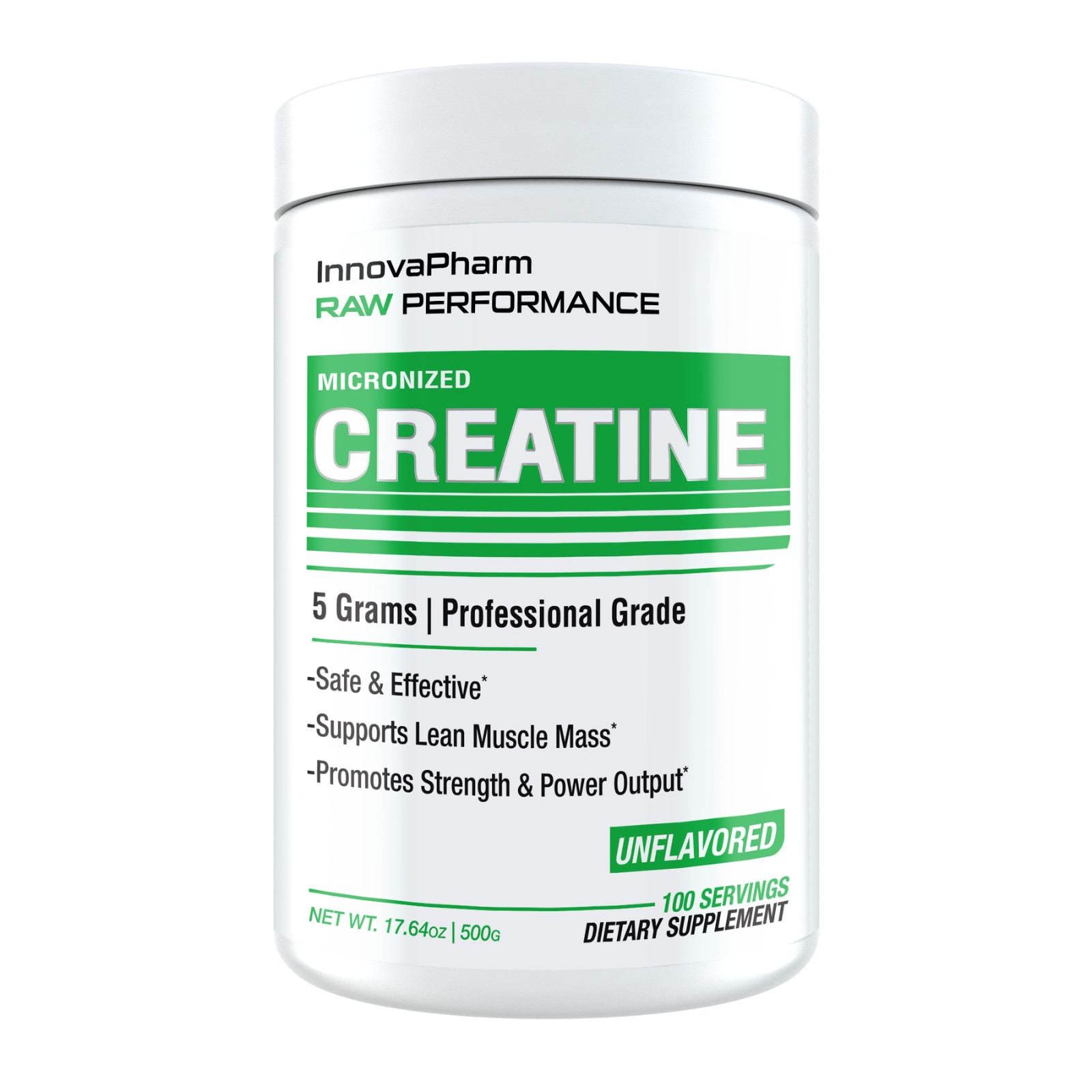 INNOVAPHARM RAW PERFORMANCE CREATINE Professional Grade 100 Servings Unflavored