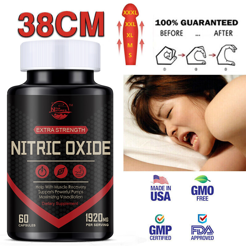 Nitric Oxide 60 Capsules 1920mg | L Arginine & L Citrulline | Highest Potency