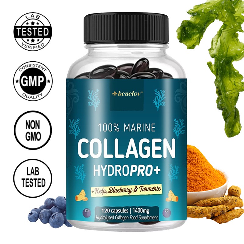 Collagen Capsules Enhance Skin Elasticity Promote Natural Healthy Hair Growth US