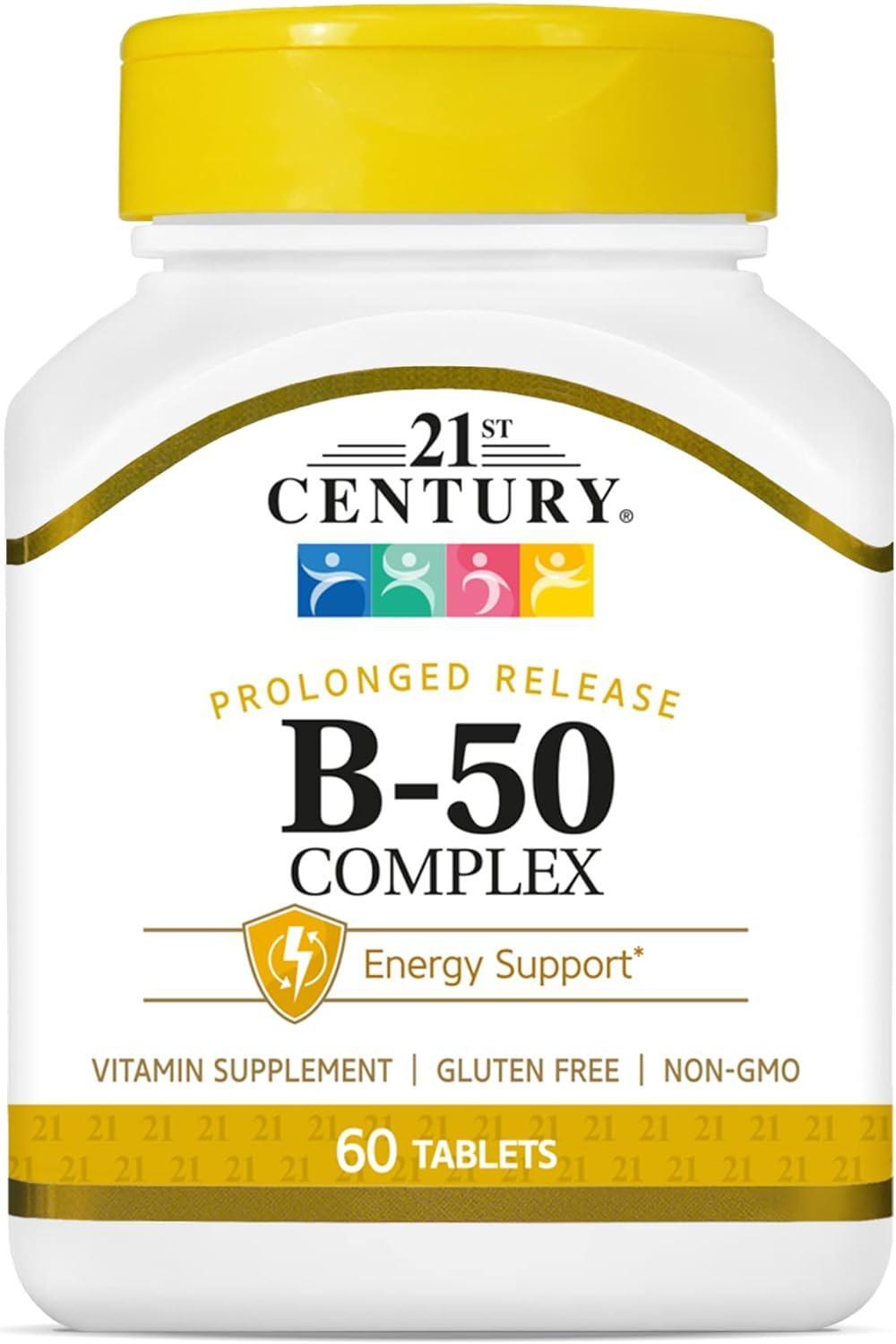 Vitamin B Complex B12 Energy Metabolism Cardiovascular Immune Support, 60 Tabs