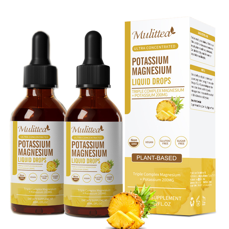 Magnesium Glycinate Complex Drop & Potassium Plus Calcium, Vitamin D3, Zinc