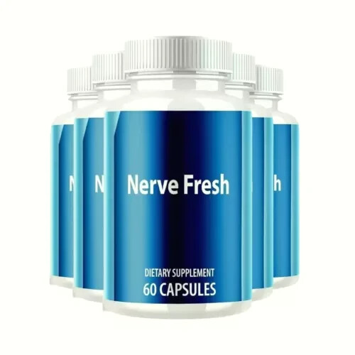 5-Pack Nerve Fresh Capsules for Nerve Health & Function Support – 300 Capsules
