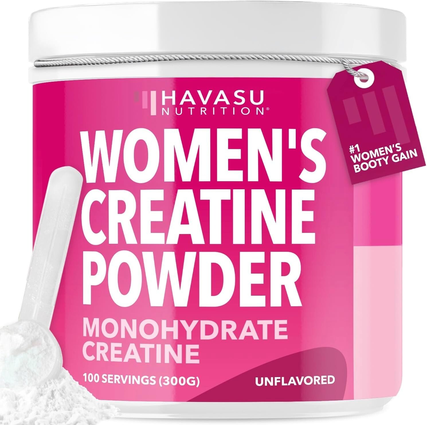 Micronized Creatine Monohydrate for Women Easy-to-Mix Post-Workout Recovery 300g