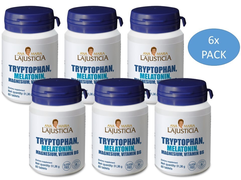 ANA MARIA LAJUSTICIA TRYPTOPHAN,MELATONIN,MAGNESIUM, VITAMIN B6 60 c./t.-6xPACK