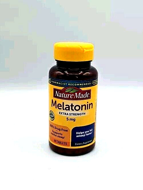 Nature Made Melatonin Extra Strength 5mg 90 Tabs Exp 4/26