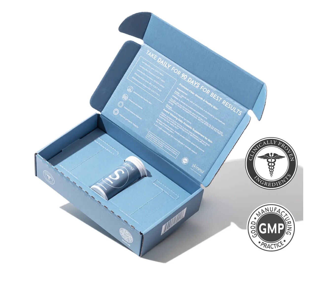 Skinesa #1 Skin Probiotic, Naturally Promotes Smooth, 100% Natural Ingredients ✅