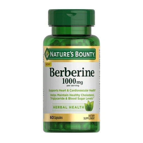 Nature’s Bounty Berberine 1000mg 60 capsules