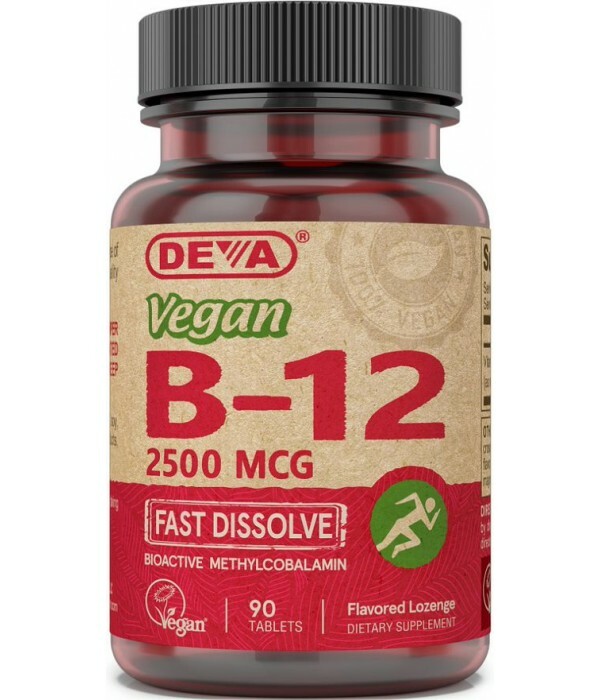 Deva VEGAN VITAMIN B-12 (FAST DISSOLVE LOZENGES) – 2500 MCG, 90 tablets